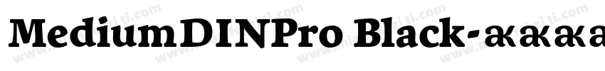 MediumDINPro Black字体转换